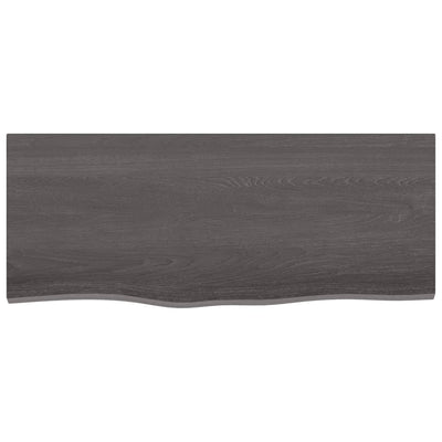 Seinähylly tummanruskea 100x40x2 cm käsitelty täystammi