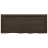 Seinähylly tummanruskea 100x40x(2-4) cm käsitelty täystammi