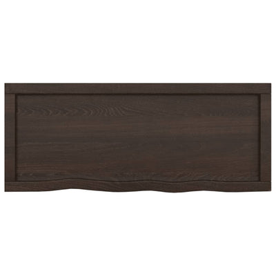 Seinähylly tummanruskea 100x40x(2-4) cm käsitelty täystammi