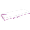 Seinähylly tummanruskea 100x40x(2-4) cm käsitelty täystammi