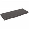 Seinähylly tummanruskea 100x40x(2-6) cm käsitelty täystammi