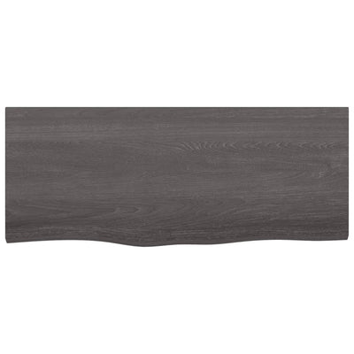 Seinähylly tummanruskea 100x40x(2-6) cm käsitelty täystammi