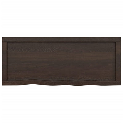 Seinähylly tummanruskea 100x40x(2-6) cm käsitelty täystammi