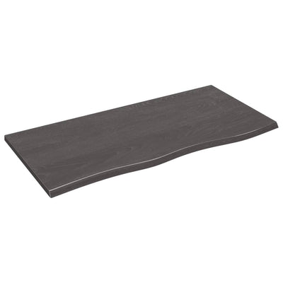 Seinähylly tummanruskea 100x50x2 cm käsitelty täystammi