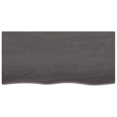 Seinähylly tummanruskea 100x50x2 cm käsitelty täystammi