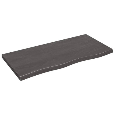 Seinähylly tummanruskea 100x50x(2-4) cm käsitelty täystammi