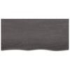 Seinähylly tummanruskea 100x50x(2-6) cm käsitelty täystammi