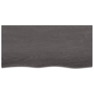 Seinähylly tummanruskea 100x50x(2-6) cm käsitelty täystammi