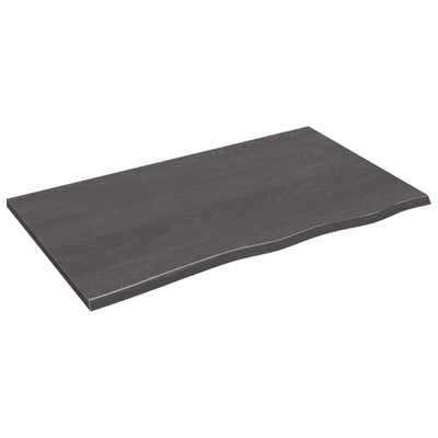 Seinähylly tummanruskea 100x60x2 cm käsitelty täystammi