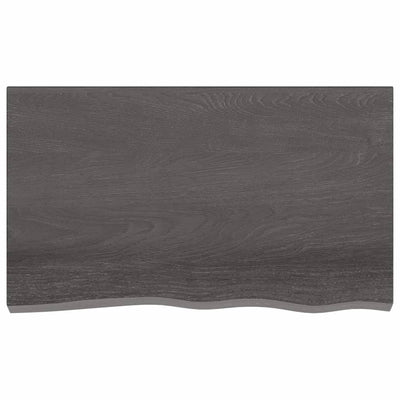 Seinähylly tummanruskea 100x60x2 cm käsitelty täystammi
