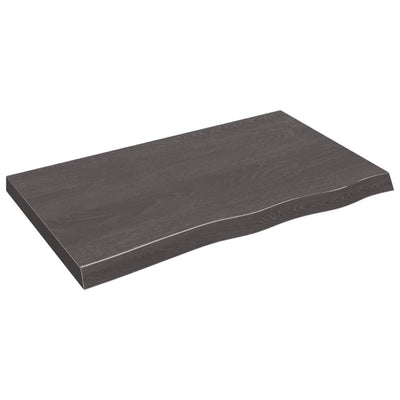 Seinähylly tummanruskea 100x60x(2-6) cm käsitelty täystammi