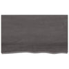 Seinähylly tummanruskea 100x60x(2-6) cm käsitelty täystammi