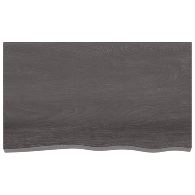 Seinähylly tummanruskea 100x60x(2-6) cm käsitelty täystammi