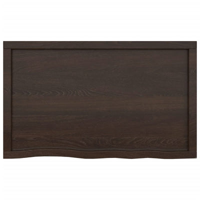 Seinähylly tummanruskea 100x60x(2-6) cm käsitelty täystammi