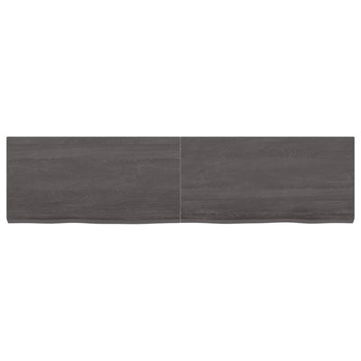 Seinähylly tummanruskea 120x30x(2-4) cm käsitelty täystammi