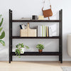Seinähylly tummanruskea 120x40x(2-4) cm käsitelty täystammi
