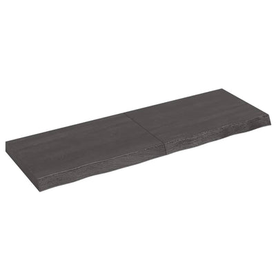 Seinähylly tummanruskea 120x40x(2-6) cm käsitelty täystammi
