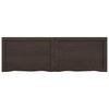 Seinähylly tummanruskea 120x40x(2-6) cm käsitelty täystammi