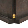 Seinähylly tummanruskea 120x40x(2-6) cm käsitelty täystammi