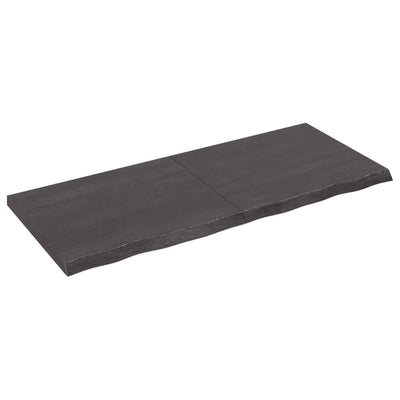 Seinähylly tummanruskea 120x50x(2-4) cm käsitelty täystammi