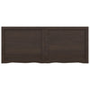 Seinähylly tummanruskea 120x50x(2-4) cm käsitelty täystammi