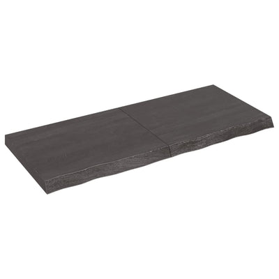 Seinähylly tummanruskea 120x50x(2-6) cm käsitelty täystammi