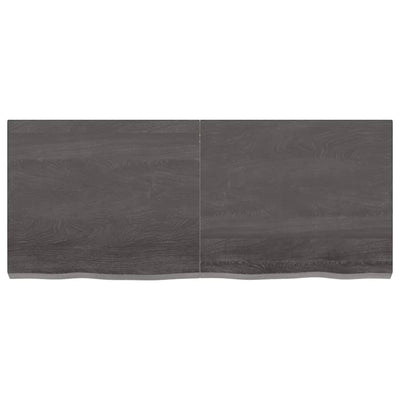 Seinähylly tummanruskea 120x50x(2-6) cm käsitelty täystammi