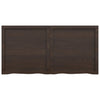 Seinähylly tummanruskea 120x60x(2-4) cm käsitelty täystammi