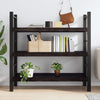 Seinähylly tummanruskea 120x60x(2-6) cm käsitelty täystammi