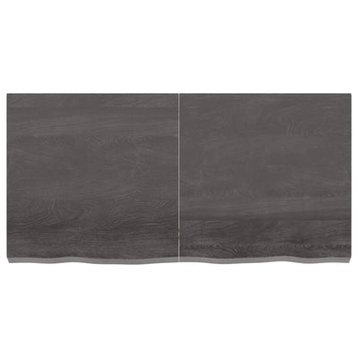 Seinähylly tummanruskea 120x60x(2-6) cm käsitelty täystammi