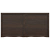 Seinähylly tummanruskea 120x60x(2-6) cm käsitelty täystammi