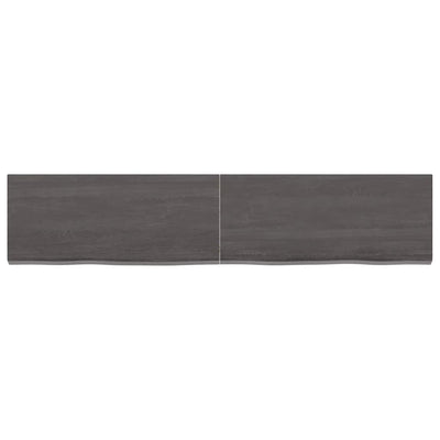 Seinähylly tummanruskea 140x30x(2-4) cm käsitelty täystammi