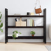 Seinähylly tummanruskea 140x30x(2-6) cm käsitelty täystammi