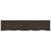 Seinähylly tummanruskea 140x30x(2-6) cm käsitelty täystammi