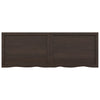 Seinähylly tummanruskea 140x50x(2-4) cm käsitelty täystammi