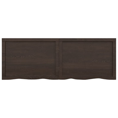 Seinähylly tummanruskea 140x50x(2-4) cm käsitelty täystammi