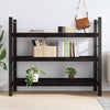 Seinähylly tummanruskea 140x50x(2-6) cm käsitelty täystammi