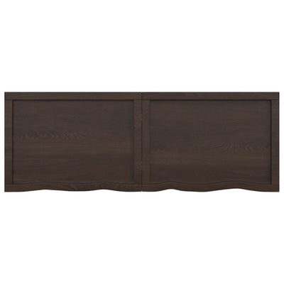 Seinähylly tummanruskea 140x50x(2-6) cm käsitelty täystammi