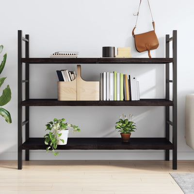 Seinähylly tummanruskea 140x60x(2-4) cm käsitelty täystammi