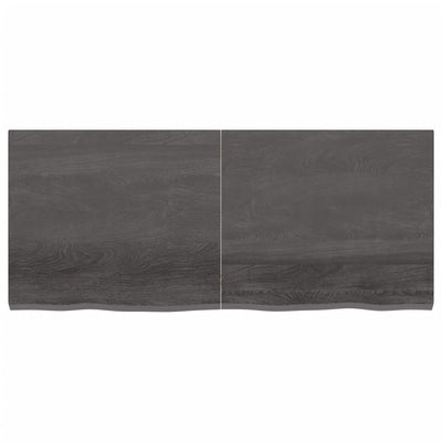 Seinähylly tummanruskea 140x60x(2-4) cm käsitelty täystammi
