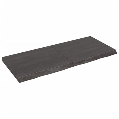 Seinähylly tummanruskea 140x60x(2-6) cm käsitelty täystammi