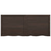 Seinähylly tummanruskea 140x60x(2-6) cm käsitelty täystammi