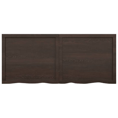 Seinähylly tummanruskea 140x60x(2-6) cm käsitelty täystammi
