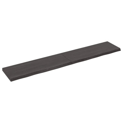 Seinähylly tummanruskea 160x30x(2-4) cm käsitelty täystammi