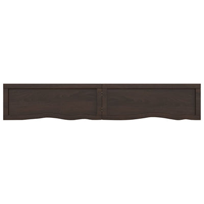 Seinähylly tummanruskea 160x30x(2-4) cm käsitelty täystammi