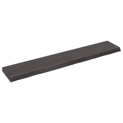 Seinähylly tummanruskea 160x30x(2-6) cm käsitelty täystammi