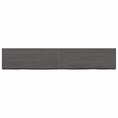 Seinähylly tummanruskea 160x30x(2-6) cm käsitelty täystammi