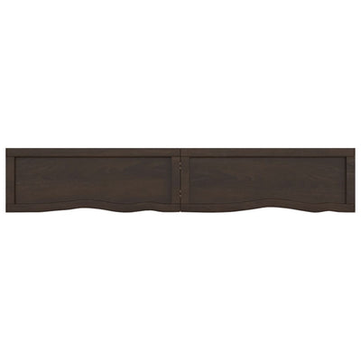 Seinähylly tummanruskea 160x30x(2-6) cm käsitelty täystammi