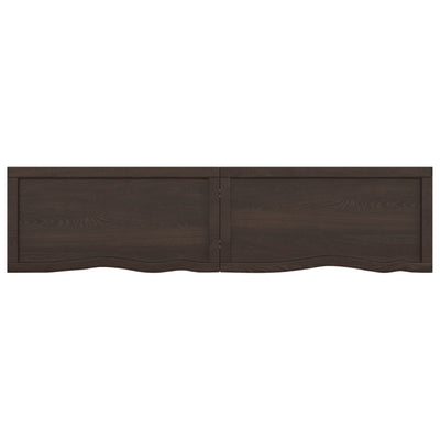 Seinähylly tummanruskea 160x40x(2-4) cm käsitelty täystammi