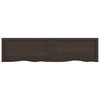 Seinähylly tummanruskea 160x40x(2-6) cm käsitelty täystammi